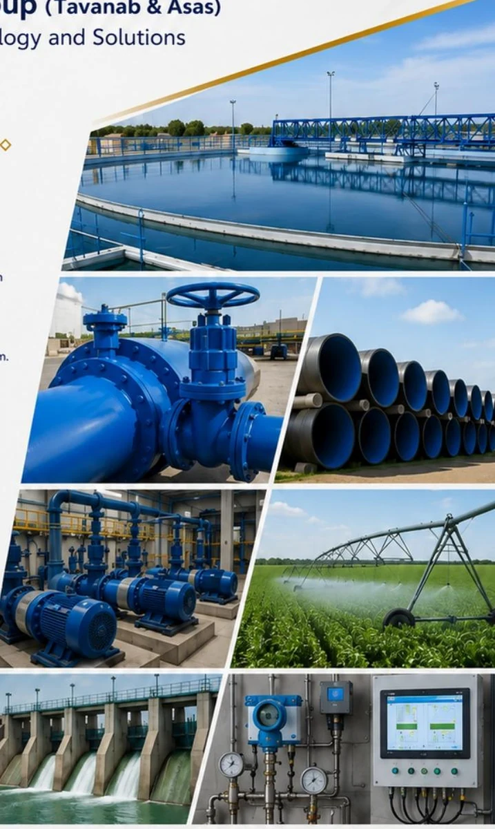 TAS Group water infrastructure project collage
